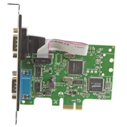 StarTech.com Scheda Seriale PCI Express da 2 porte DB9 con UART 16C1050 - RS232