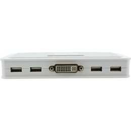 InLine KVM Switch, 4 porte, USB DVI, Audio, all-in-one