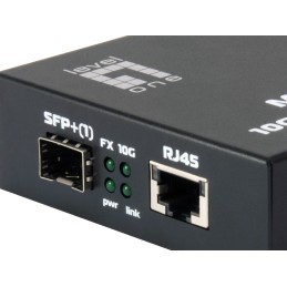 LevelOne GVT-0500 convertitore multimediale di rete 10000 Mbit s Nero