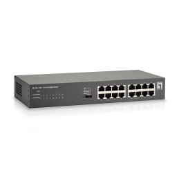 LevelOne GEU-1621 switch di rete Gigabit Ethernet (10 100 1000) Grigio