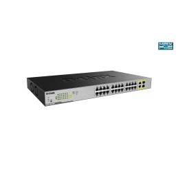 D-Link DGS-1026MP switch di rete Non gestito Gigabit Ethernet (10 100 1000) Supporto Power over Ethernet (PoE) Nero, Grigio