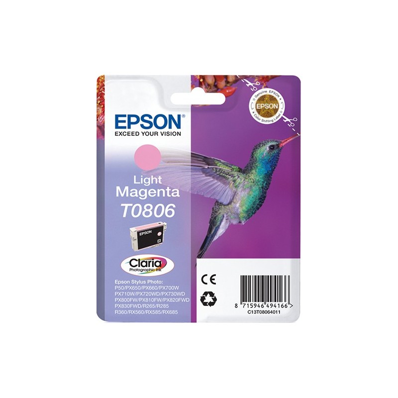 Epson Hummingbird T0806 ink cartridge 1 pc(s) Original Light magenta