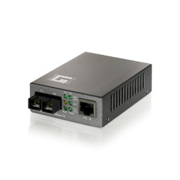 LevelOne FVT-0104TXFC convertitore multimediale di rete 100 Mbit s Modalità singola Nero