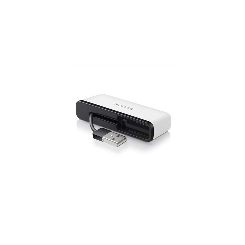 Belkin F4U021BT interface hub 480 Mbit/s Black, White