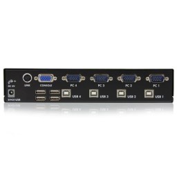 StarTech.com Switch KVM professionale VGA USB a 4 porte con hub