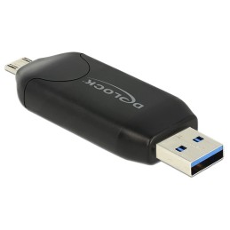 DeLOCK 91734 lettore di schede USB Micro-USB Nero