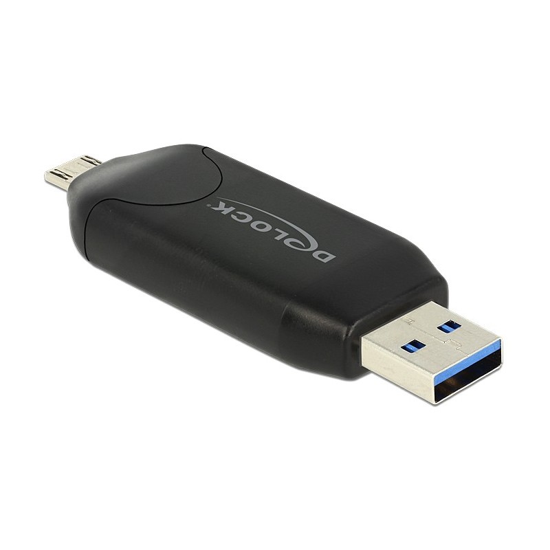 Micro USB OTG Card Reader + USB 3.0 A male - Kartenleser (MS, MMC, SD, microS...