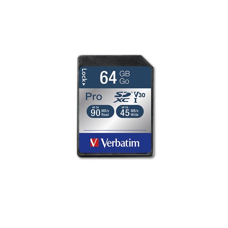 PRO - Flash-Speicherkarte - 64 GB - UHS Class 3 / Class10