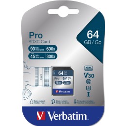 Verbatim Pro 64 GB SDXC UHS Classe 10