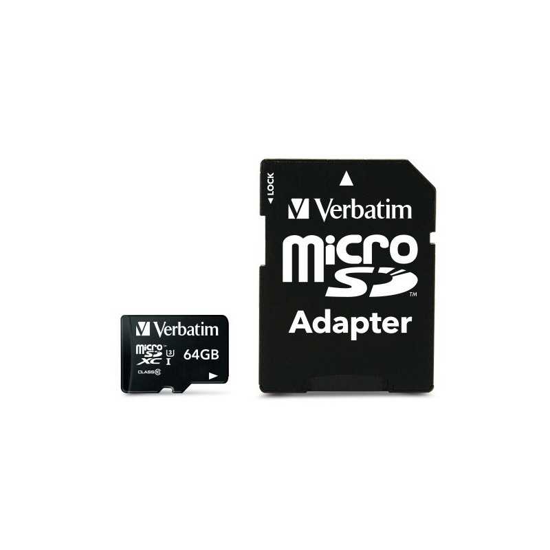 Verbatim Pro 64 GB MicroSDXC UHS Class 10