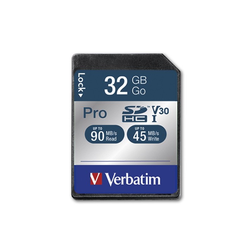 Verbatim Pro 32 GB SDHC UHS Classe 10