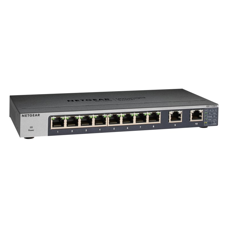 GS110MX - Switch - unmanaged - 8 x 1000Base-T + 2 x 100/1000/2,5 G/5 G/10 G (...