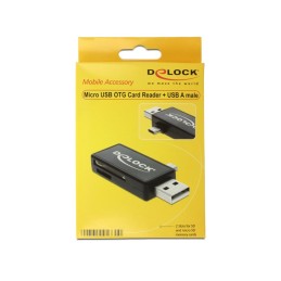 DeLOCK 91731 lettore di schede USB 2.0 Nero