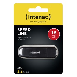 Intenso Speed Line unità flash USB 16 GB USB tipo A 3.2 Gen 1 (3.1 Gen 1) Nero