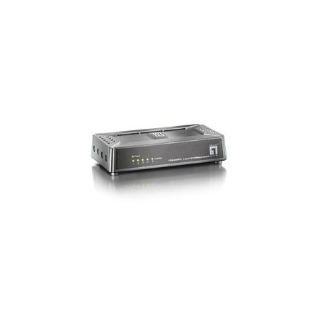 LevelOne FSW-0508TX switch di rete Non gestito Fast Ethernet (10 100) Nero, Grigio