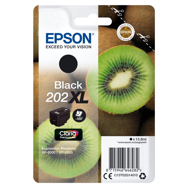 Epson Kiwi 202XL ink cartridge 1 pc(s) Original High (XL) Yield Black