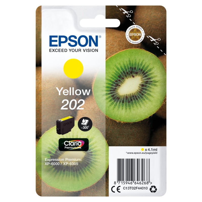 Epson Kiwi 202 ink cartridge 1 pc(s) Original Standard Yield Yellow