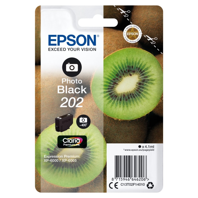 Epson Kiwi 202 ink cartridge 1 pc(s) Original Standard Yield Photo black