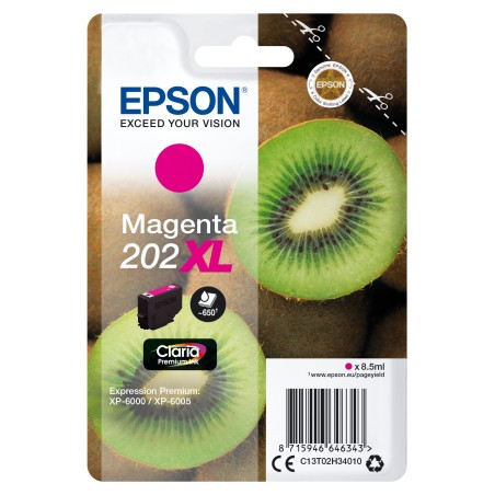 Epson Kiwi Singlepack Magenta 202XL Claria Premium Ink