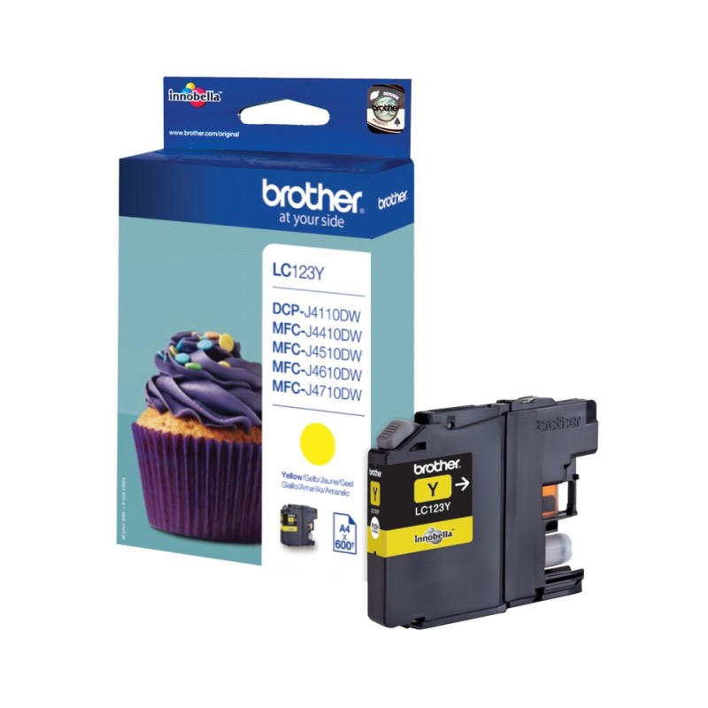 Brother LC-123Y ink cartridge 1 pc(s) Original High (XL) Yield Yellow