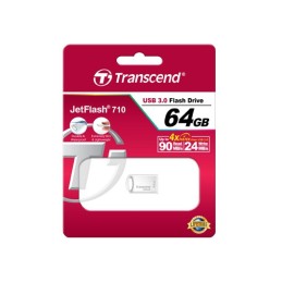 Transcend JetFlash 710S 64GB unità flash USB USB tipo A 3.2 Gen 1 (3.1 Gen 1) Argento