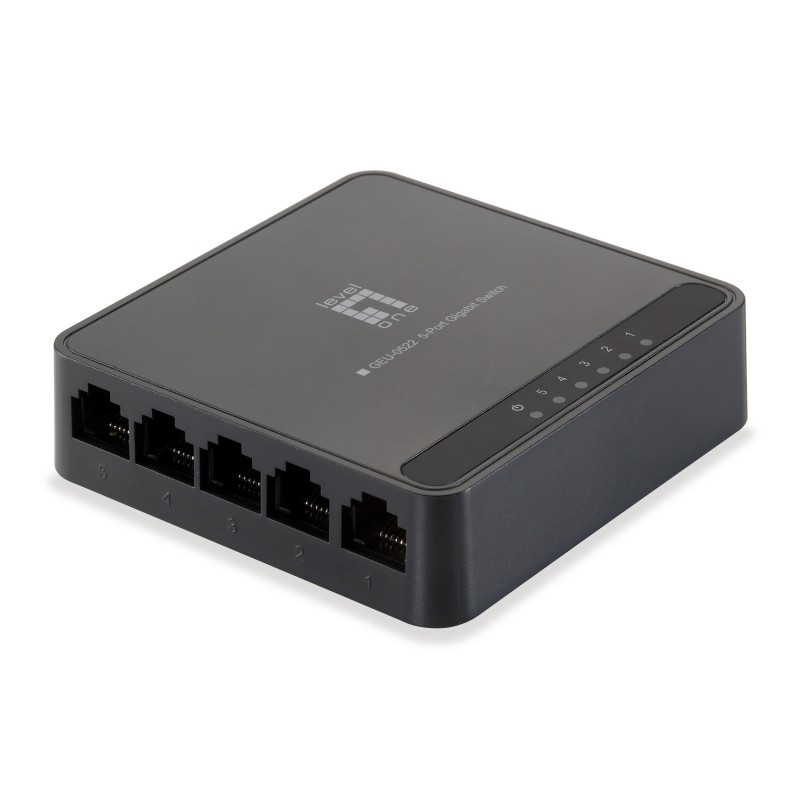 LevelOne GEU-0522 network switch Gigabit Ethernet (10/100/1000) Black