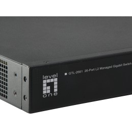 LevelOne GTL-2661 switch di rete Gestito L2 Gigabit Ethernet (10 100 1000) Nero