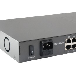 LevelOne FGP-3400W250 switch di rete Non gestito Fast Ethernet (10 100) Supporto Power over Ethernet (PoE) Nero