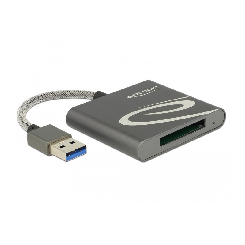 DeLOCK 91583 lettore di schede USB 3.2 Gen 1 (3.1 Gen 1) Grigio