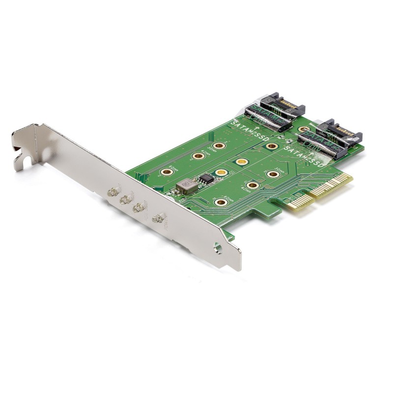 3 Port M.2 SSD (NGFF) Adapterkarte - 1x PCIe (NVMe)