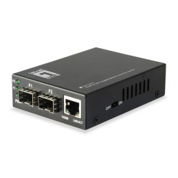 LevelOne GVT-2011 convertitore multimediale di rete 1000 Mbit s Grigio