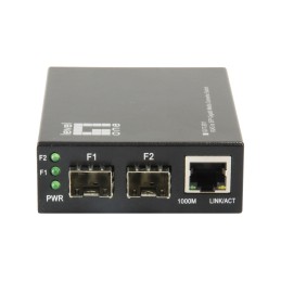 LevelOne GVT-2011 convertitore multimediale di rete 1000 Mbit s Grigio