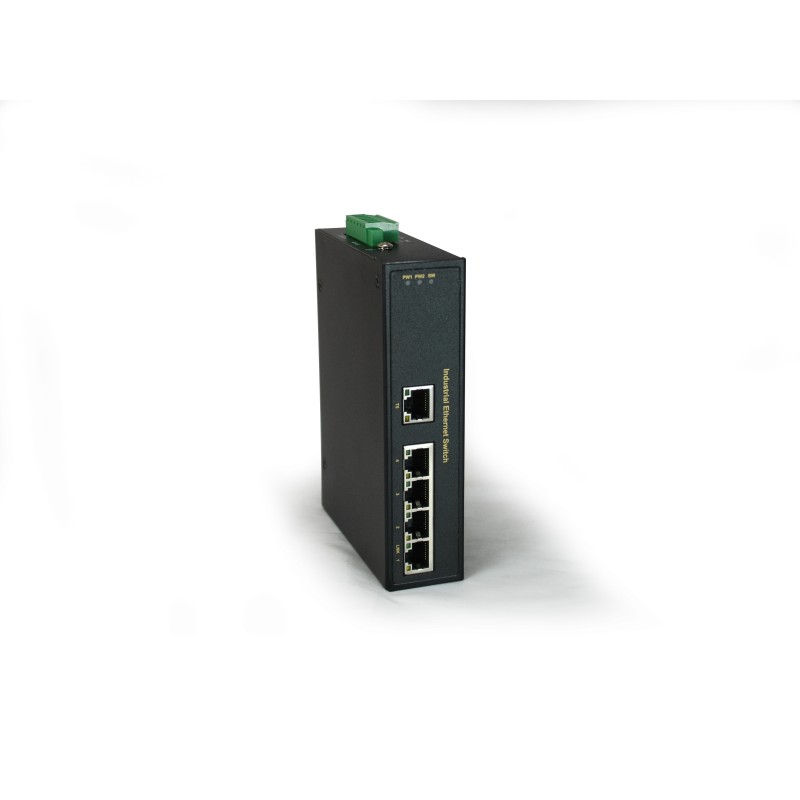 IFS-0501 - Switch - 5 x 10/100 - Desktop, an DIN-Schiene montierbar, wandmont...