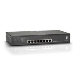 LevelOne GEP-0812 switch di rete Non gestito L2 Gigabit Ethernet (10 100 1000) Supporto Power over Ethernet (PoE) Nero