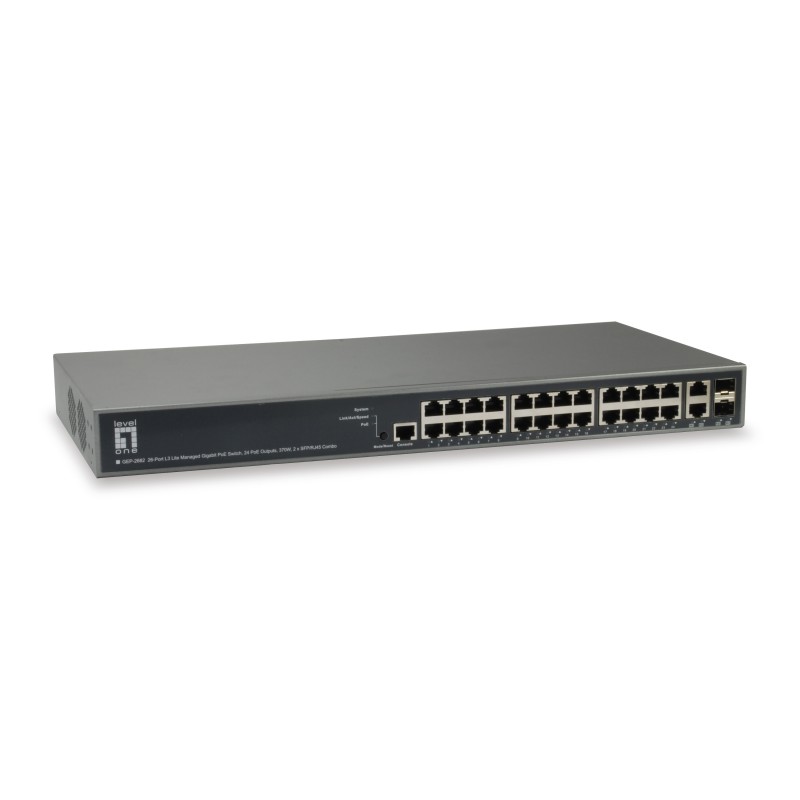 LevelOne GEP-2682 network switch Managed L3 Gigabit Ethernet (10/100/1000) Power over Ethernet (PoE)