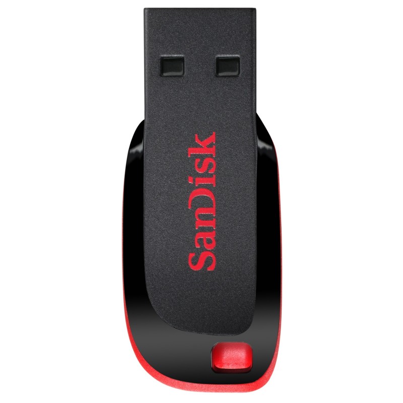 SanDisk Cruzer Blade unità flash USB 128 GB USB tipo A 2.0 Nero, Rosso