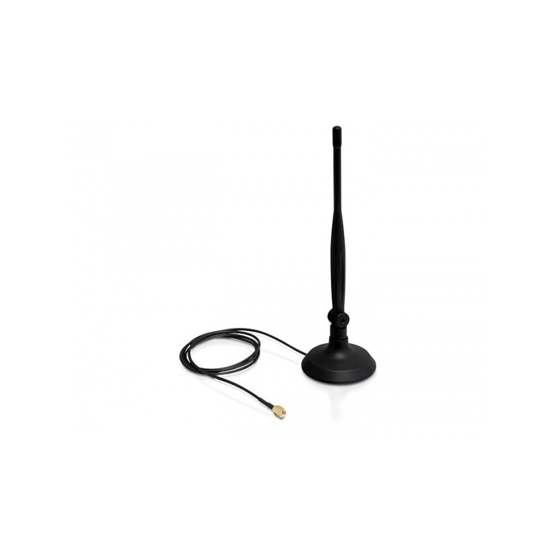 SMA WLAN Antenna with Magnetic Stand and Flexible Joint 4 dBi