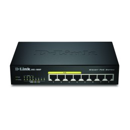 D-Link DGS-1008P E switch di rete Non gestito L2 Supporto Power over Ethernet (PoE) Nero