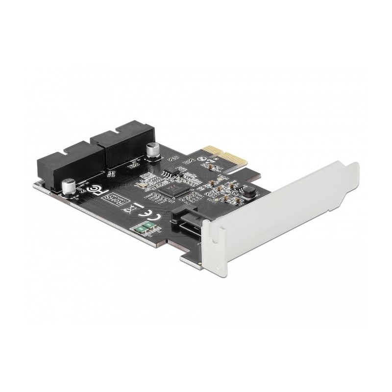 PCI Express Card to 2 x internal USB 3.0 Pin Header - USB-Adapter - PCIe 2.0 ...