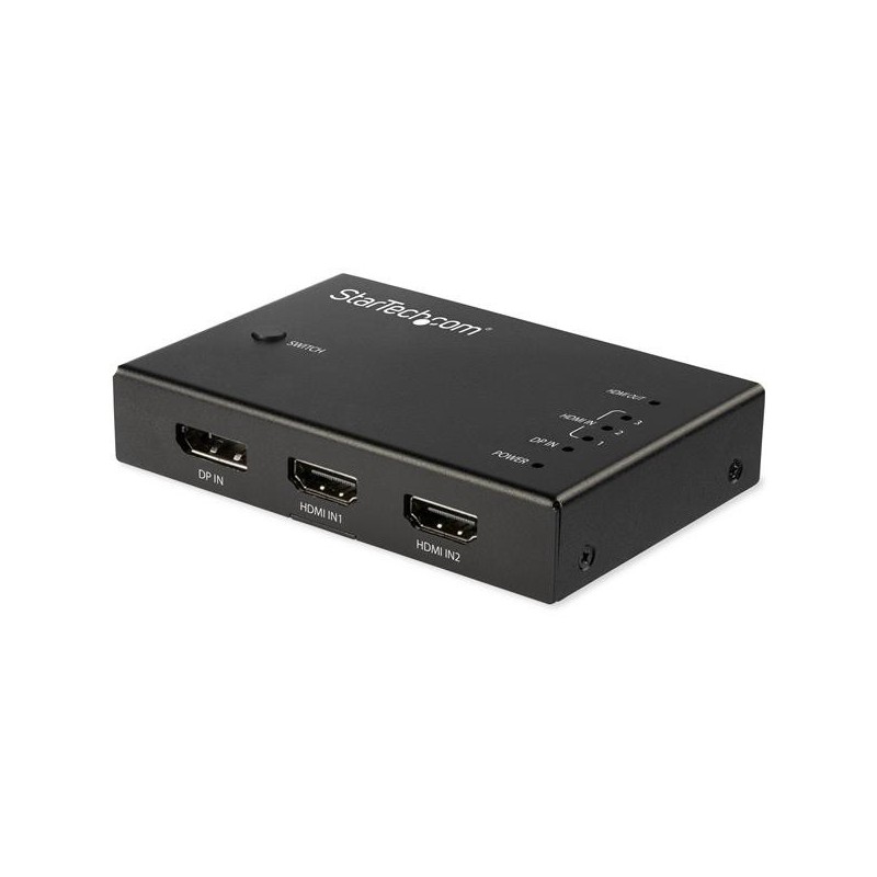 4 Port HDMI Video Switch - 3x HDMI & 1x DisplayPort