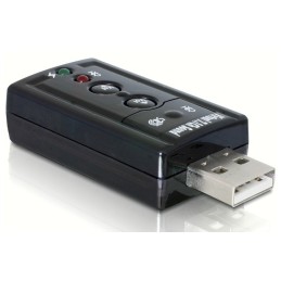 DeLOCK 61645 adattatore per inversione del genere dei cavi USB 2.0 2x 3.5 Nero