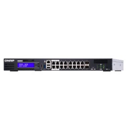 QNAP QGD-1600P Gestito Gigabit Ethernet (10 100 1000) Supporto Power over Ethernet (PoE) 1U Nero, Grigio