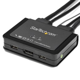 StarTech.com Switch DisplayPort KVM 4K a 60 Hz e 2 porte con cavi integrati