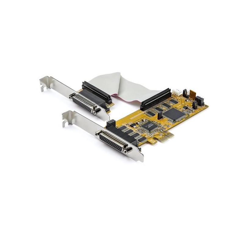 PEX8S1050LP PCI Express Schnittstellenkarte (8 Ports, RS232, PCIe, low profil...