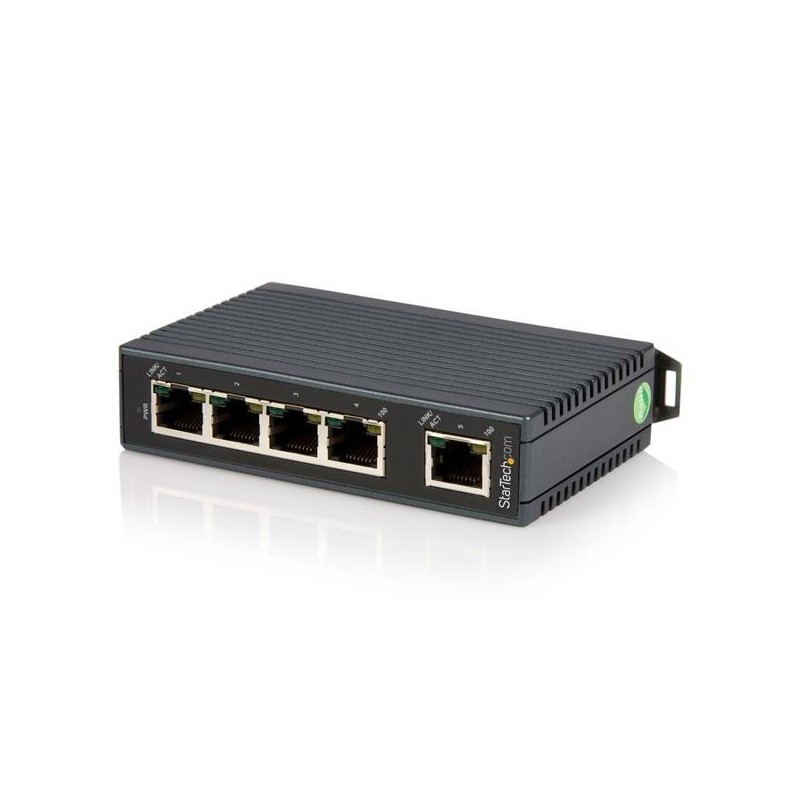 Industrieller 5 Port Ethernet Switch zur DIN-Schienen Montage