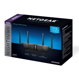 NETGEAR Nighthawk AX5400 router wireless Gigabit Ethernet Dual-band (2.4 GHz 5 GHz) Nero