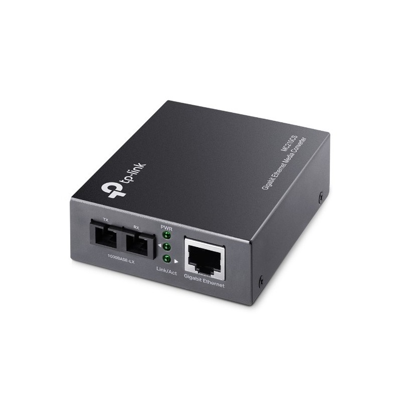 TP-Link MC210CS network media converter 1000 Mbit/s 1310 nm Single-mode Black