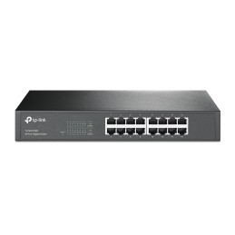 TP-Link TL-SG1016D Non gestito Gigabit Ethernet (10 100 1000) Nero