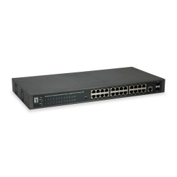 LevelOne GEP-2652 switch di rete Gestito L2 Gigabit Ethernet (10 100 1000) Supporto Power over Ethernet (PoE) Grigio