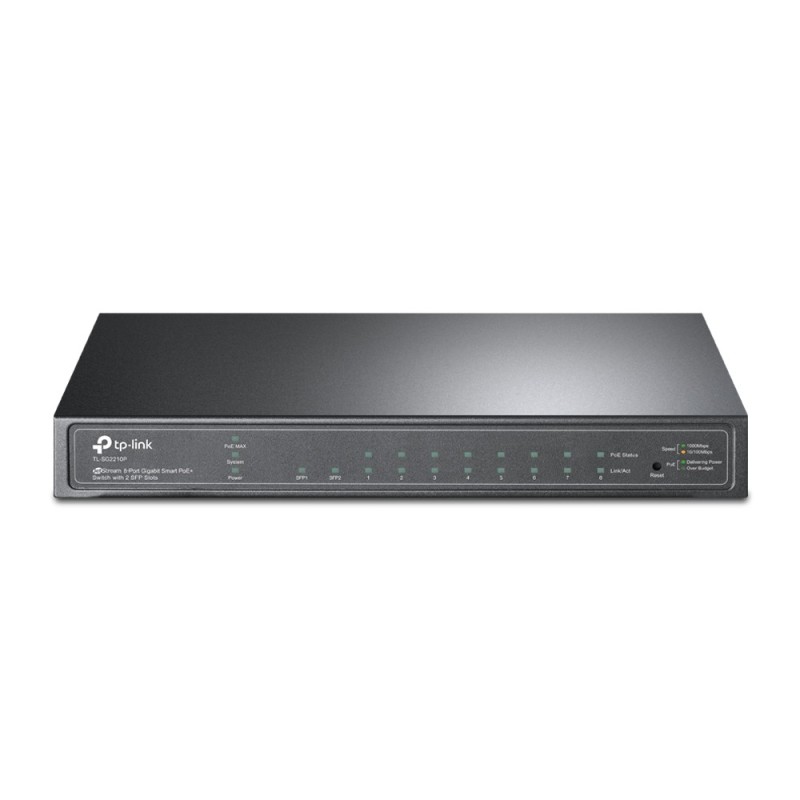 TL-SG2210P 8-Port Gigabit Smart PoE Switch with 2 SFP Slots - Switch - manage...